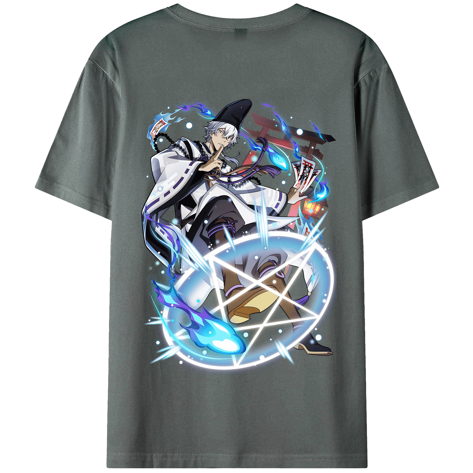 （画像用） 文豪ストレイドッグス Bungo Stray Dogs 綿100％半袖Tシャツ（背面プリント）